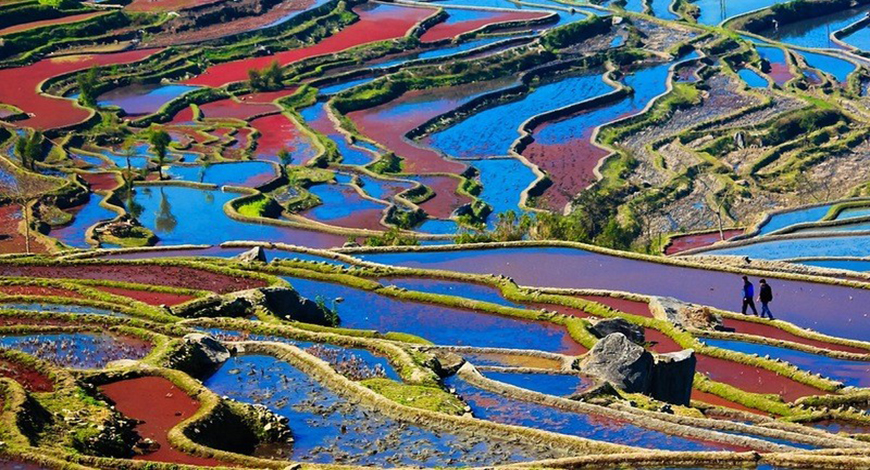Рисовые террасы Хунхэ-Хани в провинции Юньнань
