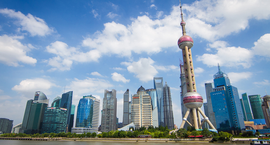 Новый район Пудун в городе Шанхай shanghai-pudun